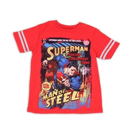 Superman Man Of Steel Boys Shirt | Superman Boys T Shirt