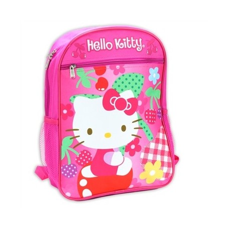 Hello Kitty Pink Flowery Kids School Backpack Adjustable Straps Houston Kids Fashion Clothing