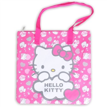 Hello Kitty Pink Zippered Tote Bag | Hello Kitty Girls Clothes