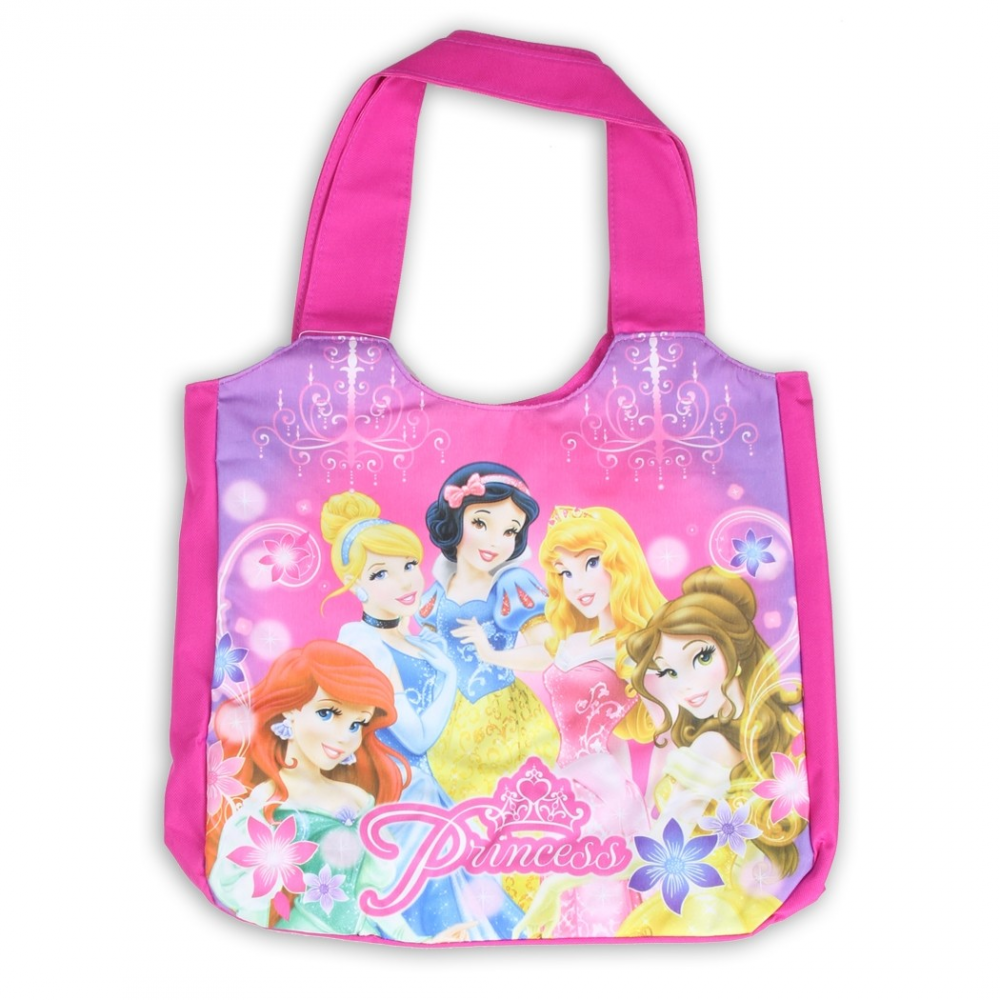 Disney Princess Lavender Large Tote Bag With 5 Princesses