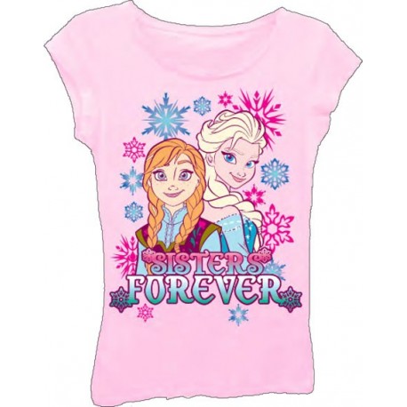 Disney Frozen Sisters Forever Girls T Shirt Free Shipping Houston Kids Fashion Cllothing