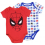 Marvel Comics Spider Man 2 Pack Baby Boys Onesie Set Free Shipping Houston Kids Fashion Clothing Store