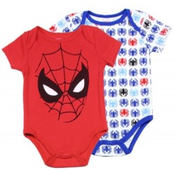 Marvel Comics Spider Man 2 Pack Baby Boys Onesie Set Free Shipping Houston Kids Fashion Clothing Store