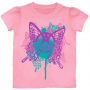Areosmith Pink Butterfly Puff Sleeve Toddler Shirt Free Shipping Houston Kids Fashion Clothing Store