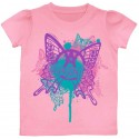 Aerosmith Pink Butterfly Puff Sleeve Toddler Shirt