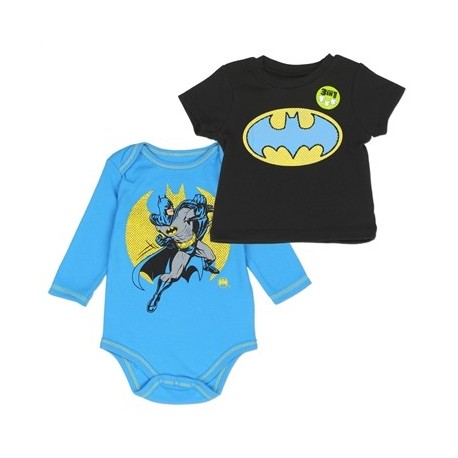 DC Comics Batman Baby Boys Long Sleeve Onesie and Shirt Free Shipping Houston Kids Fashion Clothing 