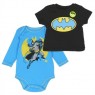 DC Comics Batman Long Sleeve Onesie and Bat Signal Boys Shirt