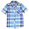 Street Rules Clothing Company Blue Plaid Button Down Boys Shirt