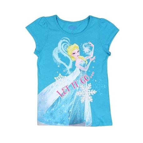 Disney Frozen Let It Go Elsa Girls Shirt Free Shipping Houston Kids Fashion Clothing