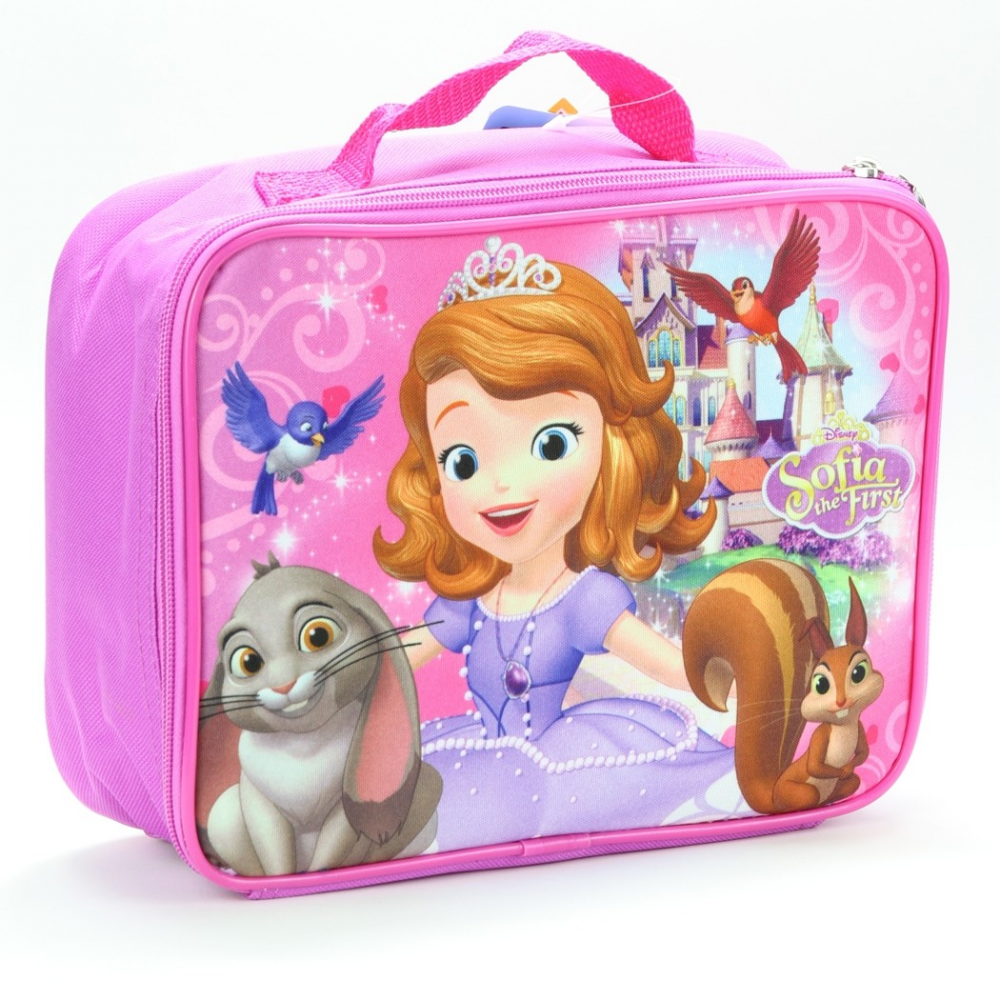 Disney Princess Sofia The First Tin Metal Lunch Box bag w/ 24 pcs Puzzle Toy NEW 