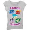 Inside Out Grey Express Yourself Short Sleeve T Shirt From Disney