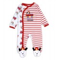 Buster Brown Daddy's Lil Fireman Red And White Snap Down Footed Sleeper