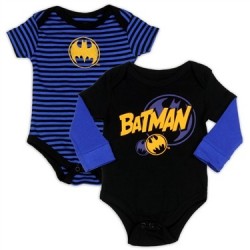DC Comics Batman 2 Piece Baby Boys Onesie Set Free Shipping Houston Kids Fashion Clothing Store 
