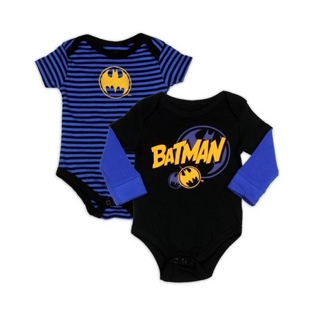 DC Comics Batman 2 Piece Baby Boys Onesie Set Free Shipping Houston Kids Fashion Clothing Store 