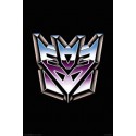 Transformers Decepticons Logo Black Background Wall Poster