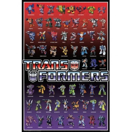 Transformers Regular Cast Wall Poster Perfect For Any Wall