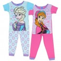 Disney Frozen Anna and Elsa Blue and Pink 2 Pack Pajama Set