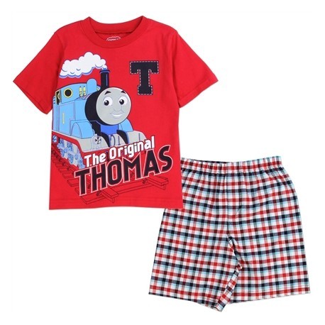 Thomas And Friends The Original Thomas Shirt With Woven Plaid Shorts Free Shipping Houston Kids Fashion Clothing