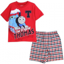 Thomas And Friends The Original Thomas Red Shirt With Woven Plaid Shorts