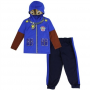 Nick Jr Paw Patrol Chase Toddler Blue Hooded Masked Long Sleeve Top With Fleece Pants Kids Fashion Clothing