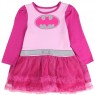 DC Comics Batgirl Pink Long Sleeve Dress With Pink Tutu Houston Kids Fashion Clothing