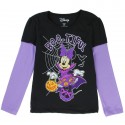 Disney Minnie Mouse Boo-Tiful Black Long Sleeve Toddler Girls Shirt Houston Kids Fashion Clothing