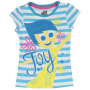 Disney Inside Out Joy Blue And White Stripe Shirt Free Shipping Houston Kids Fashion Clothing