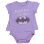 DC Comics Batgirl Happy To Be Batgirl Baby Girls Purple Onesie T Shirt Houston Kids Fashion Clothing