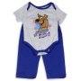 Scooby Doo Grey Infant Onesie and Blue Pants Sets Free Shipping Houston Kids Fashion Clothing Store