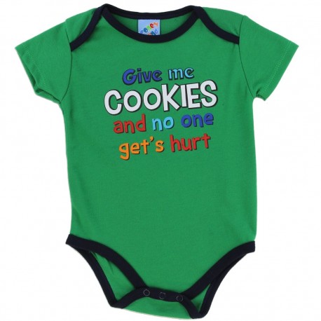 Coney Island Give Me Cookies And No One Gets Hurt Baby Boy Onesie Houston Kids Fashion Clothing
