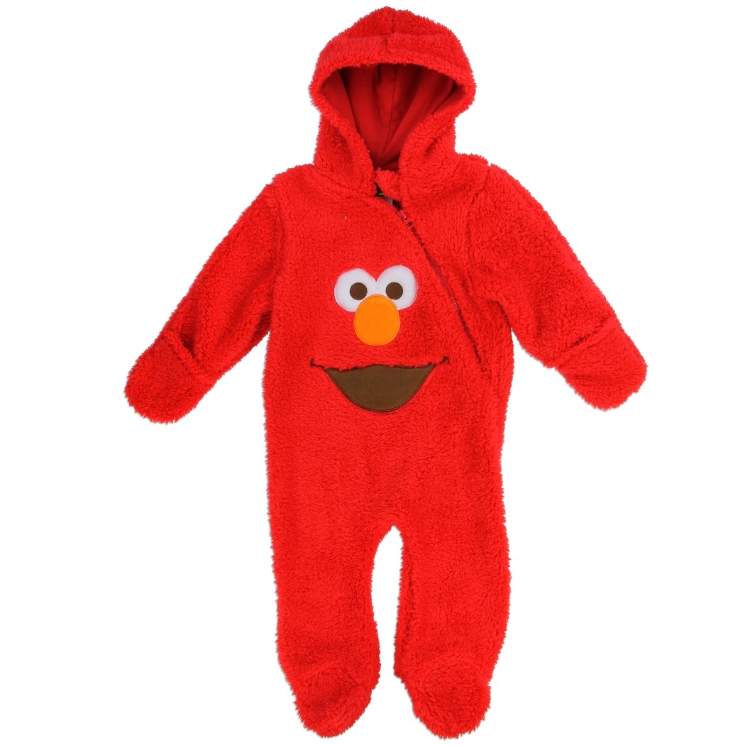 Sesame Street Elmo Red Sherpa Hooded Pram | Houston Kids Fashion