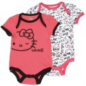 Hello Kitty Infant XOXO Piece Baby Onesie Set At Houston Kids Fashion Clothing Store