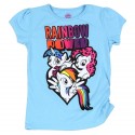 My Little Pony Toddler Rainbow Power Short Sleeve Shirt With Rainbow Dash Twilight Sparkle And Pinkie Pie