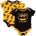 DC Comics Batman Black And Yellow 2 Pack Baby Boys Onesie set