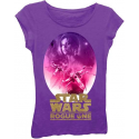 Disney Star Wars Rogue One Jyn Erso Purple Girls Princess Tee