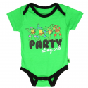 Nick Jr Teenage Mutant Ninja Turtles Party At My Crib Green Baby Boys Onesie Houston Kids Fashion Clothing Baby Clothes