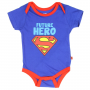 DC Comics Superman Future Hero Blue Baby Boys Onesie Free Shipping Houston Kids Fashion Clothing