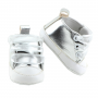 Little Beginnings Silver Baby Girls Crib Shoes At Houston Kids Fashion Clothing Baby Shoes