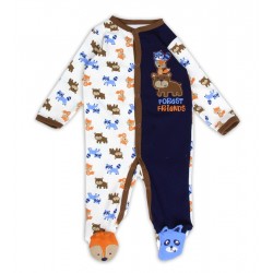 Buster Brown Forest Friends Baby Boys Footed Sleeper Free Shipping Houston Kids Fashion Clothing Store