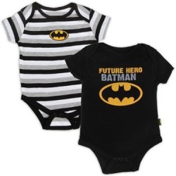DC Comics Batman Future Hero 2 Pack Creeper Set Free Shipping Houston Kids Fashion Clothing Store