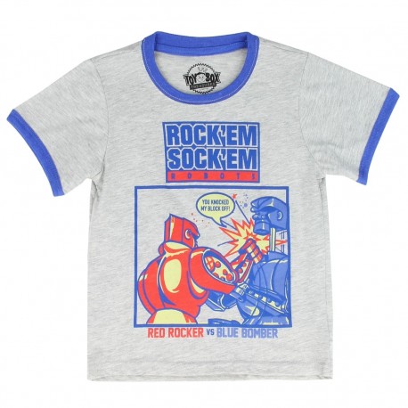 Matel Toy Box Treasures Rock'em Sock'em Robots Toddler Boys Shirt Free Shipping