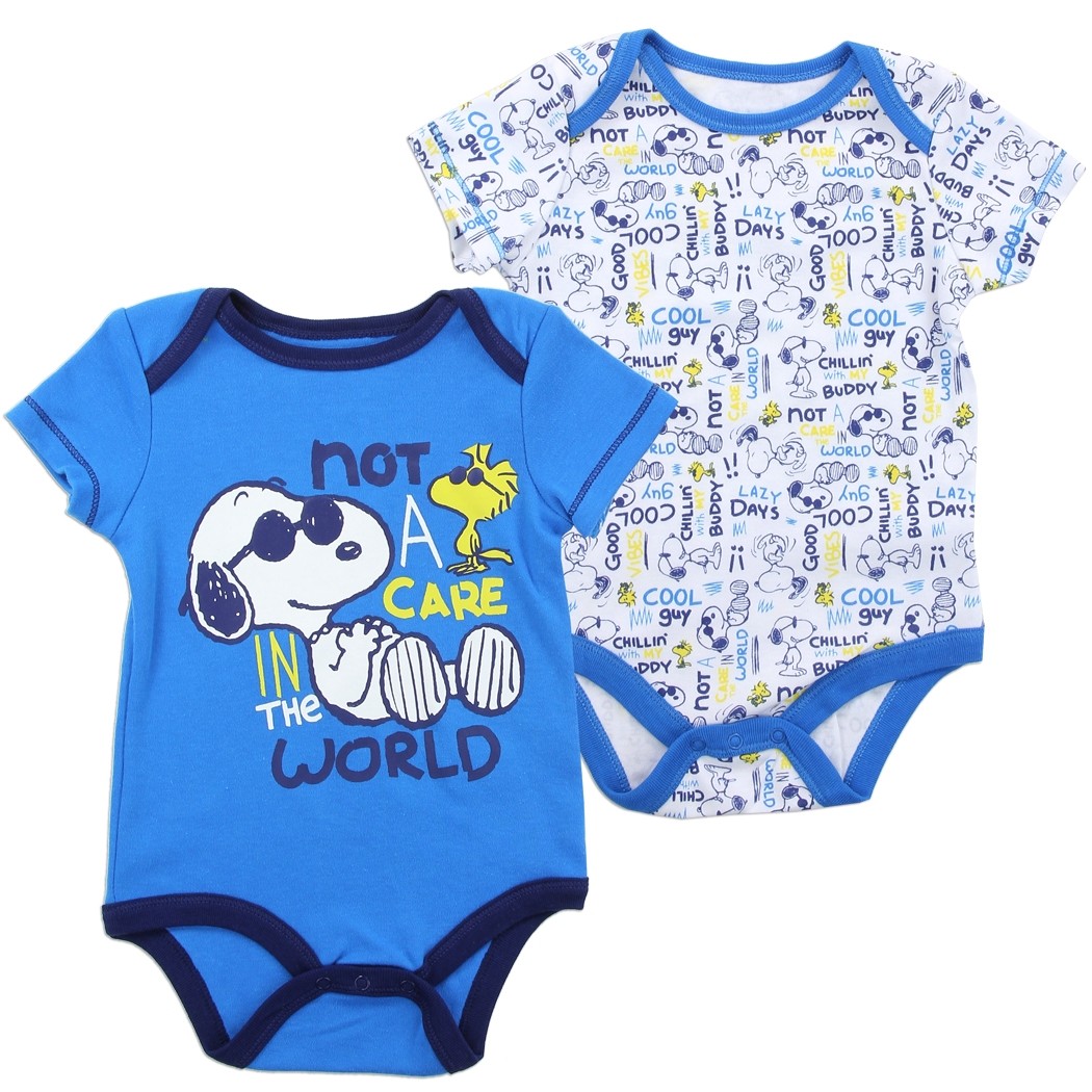 Snoopy And Woodstock Onesie Set | Peanuts Snoopy Baby Clothes