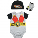 Buster Brown Fight King Baby Boys Onesie Cap and Socks 3 Piece Set Free Shipping Houston Kids Fashion Clothing Store
