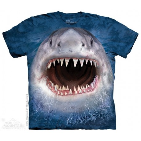 The Mountain Wicked Nasty Shark Blue Short Sleeve Youth Shirt At Houston Kids Fashion Clothing