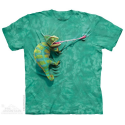 The Mountain Artwear Green Climbing Chameleon Short Sleeve Youth Shirt Houston Kids Fashion Clothing