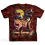 The Mountain T Rex Dinosaur Collage Brown Short Sleeve Youth Shirt At Houston Kids Fshion Clothng