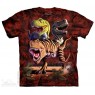 The Mountain T Rex Collage Brown Short Sleeve Shirt