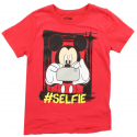 Disney Mickey Mouse Taking A Selfie Red Toddler Shirt