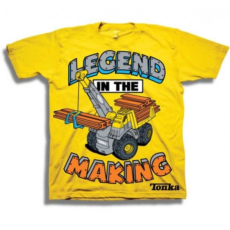 Tonka Trucks A Legend In The Making Yellow Toddler Boys Shirt Free Shipping Houston Kids Fashion Clothing