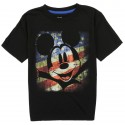 Disney Mickey Mouse American Flag Black Short Sleeve Shirt